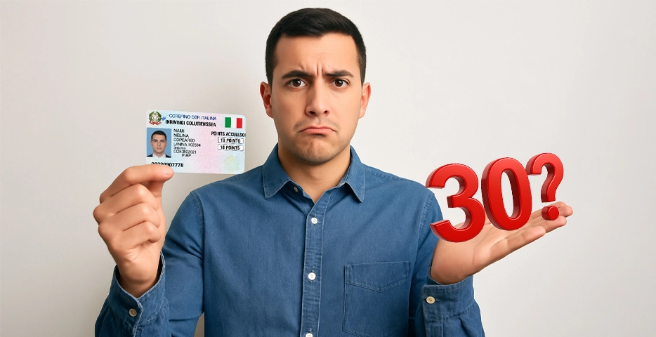 Quando arrivi a 30 punti sulla patente: Vantaggi e Limiti 2025